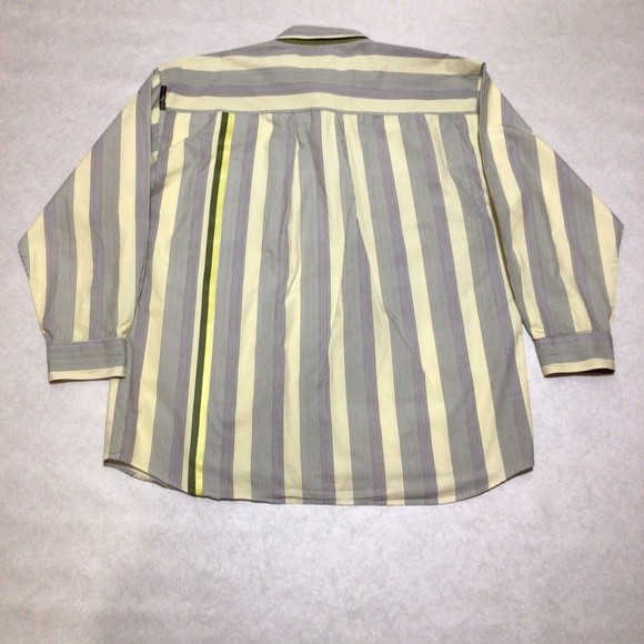 Akademiks Stripe Long Sleeve Button Down Shirt, Size 3XL - Picture 4 of 10